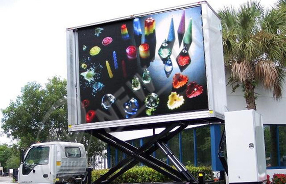 Curtain P16mm Truck Mounted LED Display Panel , Flexible Led Video Wall Screen