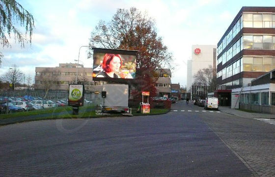 P12 Outdoor Full Color Truck Mounted LED Display For Hotel , High Brightness