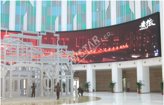 SMD3528 P10 Curved Led Screen , Club Indoor Full Color LED Display