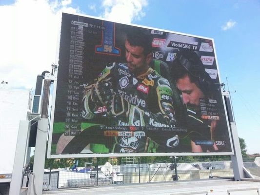Señalización montada camión impermeable al aire libre de la publicidad de la pantalla LED del alto brillo P12