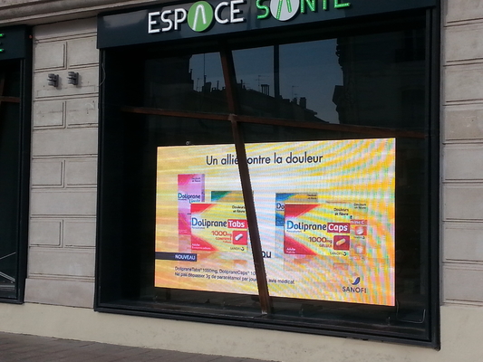 Pantalla LED a todo color de la ventana interior de las compras del alto brillo P6 modificada para requisitos particulares