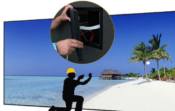 soluciones inteligentes modificadas para requisitos particulares exhibición orientada hacia el servicio delantera al aire libre del tamaño del alto brillo de 6.67m m